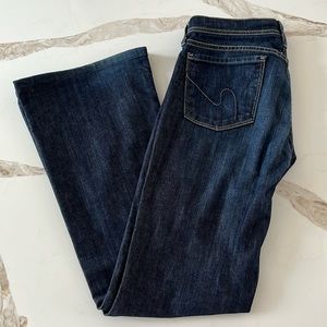 Citizens Of Humanity Dark Blue Flare Jeans